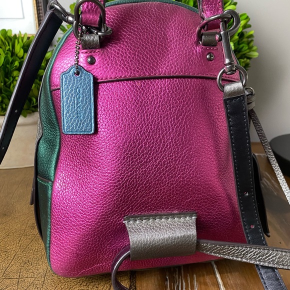 Coach Metallic Colorblock Andi Backpack – 2018 (Style F49123) - Picture 5 of 13